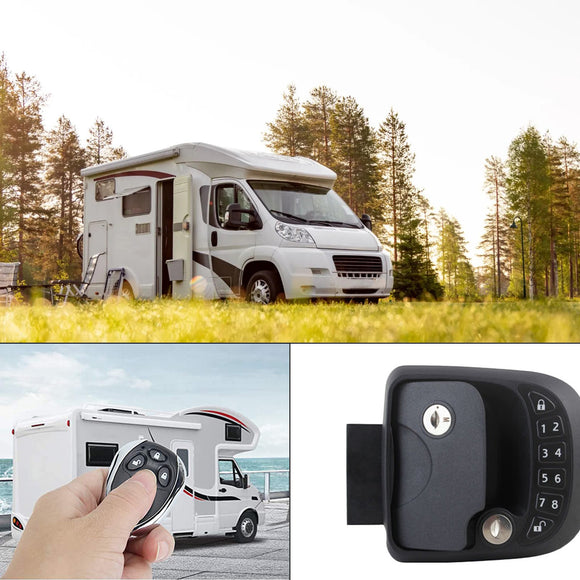 Door Lock Compact Keyless Entry Keypad ship Trailer w/ Remote Lock Accessories