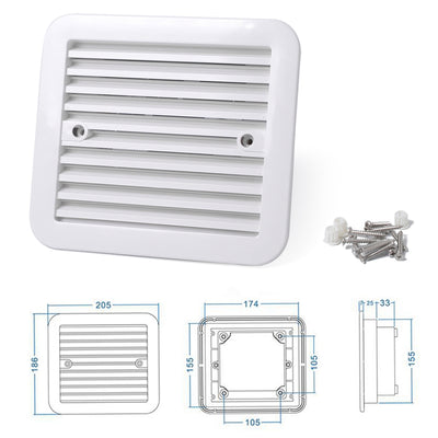 12V RV Caravan Kühlung Stumm Auspuff Fan Seite Air Trailer Vent Belüftung Neujahrsverkauf - 0