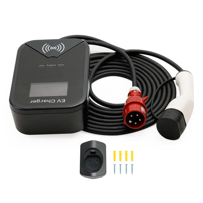 Typ 2 EV-Ladestation 32A 22KW 3-Phasen-Wallbox CEE-Stecker App-Steuerung Hohe Effizienz Neujahrsverkauf