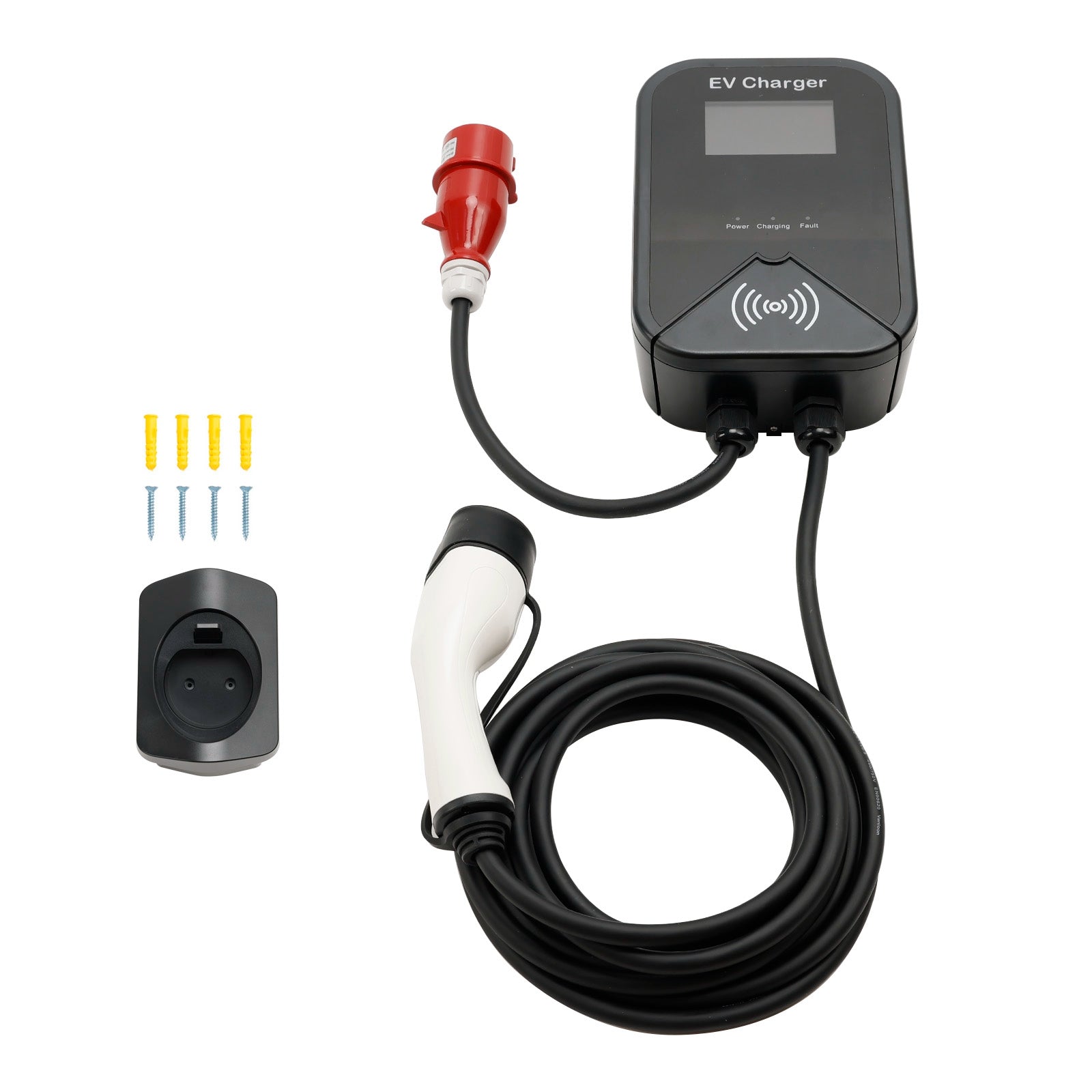 32A 22kW Type 2 EV Charger with CEE 3 Phase Plug for Efficient Electri ...