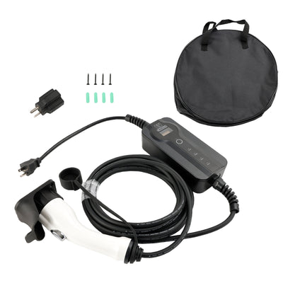 EV J1772 J1772A Ladegerät für Elektroautos für Zuhause, 100–240 V, 16 A, einstellbar, 7 Meter, Level 2