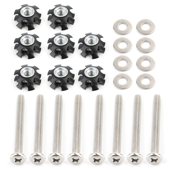 Set of 8 RV Ladder Repair Kit nuts Stainless Bunk Motorhome Parts Camper Trailer Coach