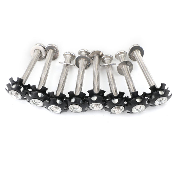 Set of 8 RV Ladder Repair Kit nuts Stainless Bunk Motorhome Parts Camper Trailer Coach