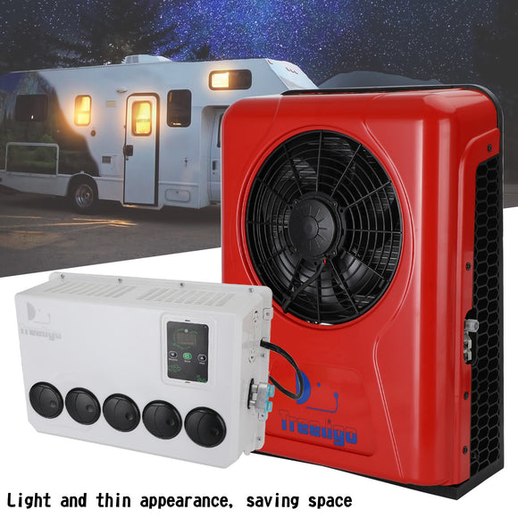 12V 12000 BTU Energy Efficient Split AC Air Conditioner for RV Truck Cab Semi Trucks Buses Caravans