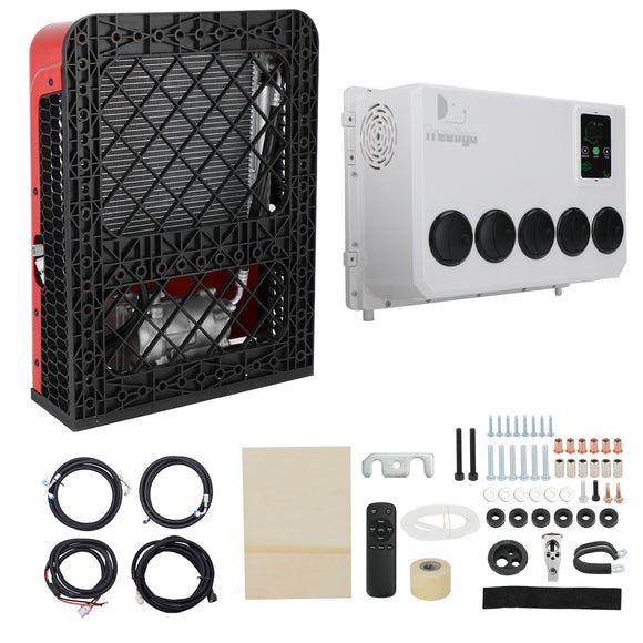 12V 12000 BTU Energy Efficient Split AC Air Conditioner for RV Truck Cab Semi Trucks Buses Caravans