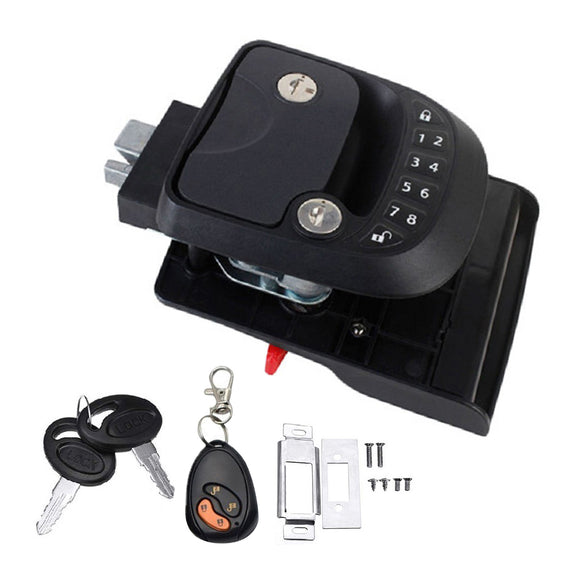 Door Lock Compact Keyless Entry Keypad ship Trailer w/ Remote Lock Accessories