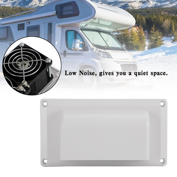 12V Side Air Cooling Blower Fan RV Boat Caravan Vent Exhaust Ventilation White