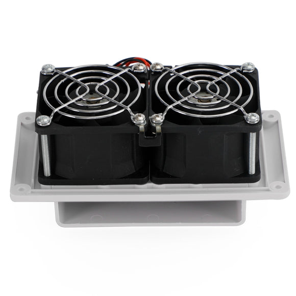 12V Side Air Cooling Blower Fan RV Boat Caravan Vent Exhaust Ventilation White