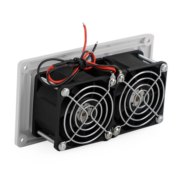 12V Side Air Cooling Blower Fan RV Boat Caravan Vent Exhaust Ventilation White