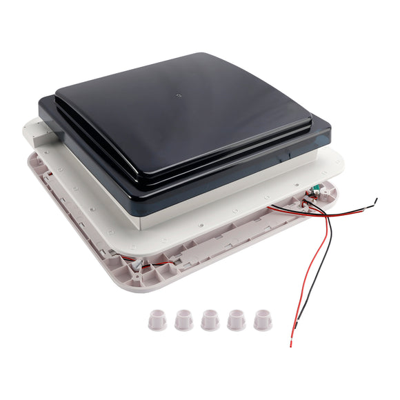 11" RV Caravan Roof Vent RV Fan 12V Skylight W/ Light Forward and reverse motor