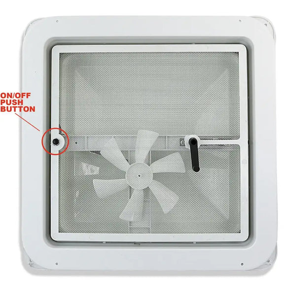 14" RV Exhaust Fan Caravan Skylight Roof Vent Remote Control Camper Motorhome