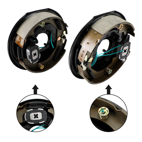 10" Electric Trailer Brake Kit-Left and Right Hand Assemblies-3500 lbs
