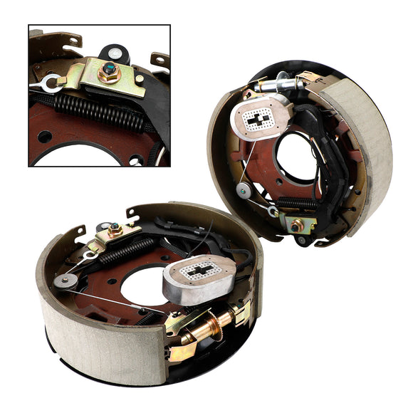 Electric Trailer Brake Kit 12-1/4"-Left/Right Hand-8K W/Shields-Self-Adjusting