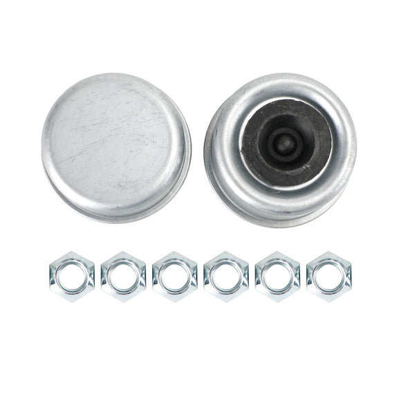 5.2&6K Axles-12"-6 on 5-1/2-Pre-Greased Grease Trailer Hub and Drum Assembly