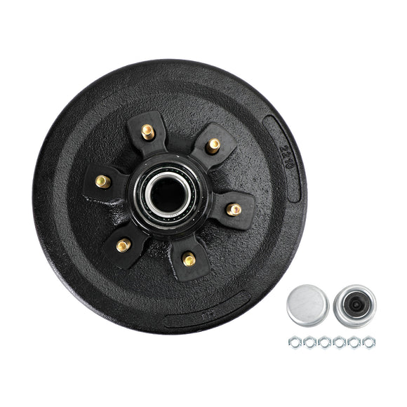 5.2&6K Axles-12"-6 on 5-1/2-Pre-Greased Grease Trailer Hub and Drum Assembly