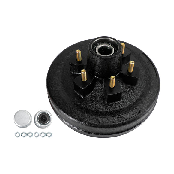 5.2&6K Axles-12"-6 on 5-1/2-Pre-Greased Grease Trailer Hub and Drum Assembly
