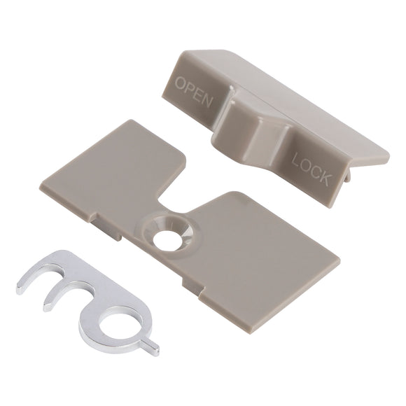 Fridge door catch/lock + backing plate caravan/motorhome RV For dometic