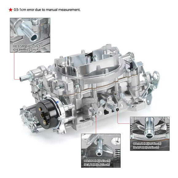 4 Barrel 1906 AVS2 Carburetor 650 CFM Electric Choke For GMC 1980-1987