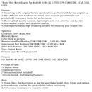 Brand New Motor Engine For Audi A4 A5 A6 Q5 2.0TFSI CDN CDNB CDNC/ CAE CAEA-13