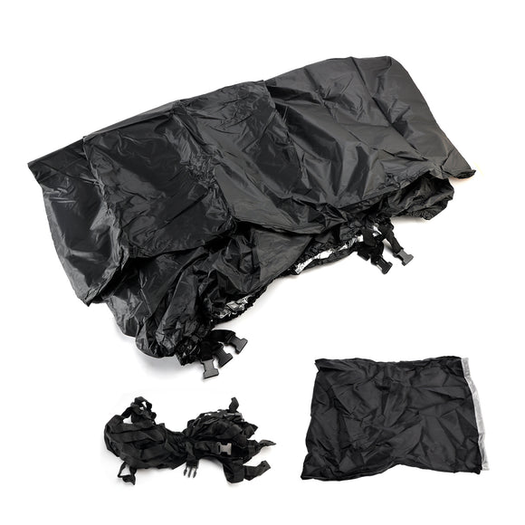 Hochleistungs-Bootsplane, wasserdicht, schwarz, für 16–18 Fuß Angel-, Ski- und Bassboote, Schutzhülle