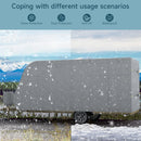 RV Cover 27'-30' Waterproof All Weather Trailer Motorhome Durable Extra Thick with Adhesive Repair Patches-3