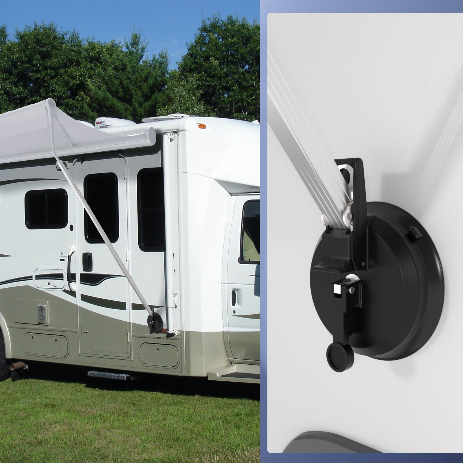 wohnmobil markise halterung 2 Stücke Thule/Fiamma & Dometic RV Sucker Camper Caravan Markise Fuß H