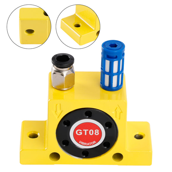 Pneumatic Turbine Vibrators GT08 1/8Inch Silent Golden Industrial Vibrator
