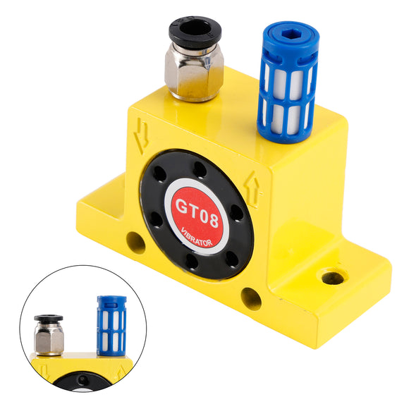 Pneumatic Turbine Vibrators GT08 1/8Inch Silent Golden Industrial Vibrator