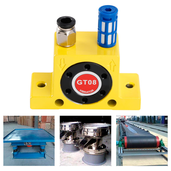 Pneumatic Turbine Vibrators GT08 1/8Inch Silent Golden Industrial Vibrator