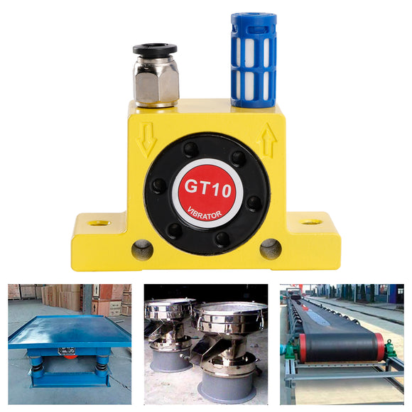 Pneumatic Turbine Vibrators GT10 1/8Inch Silent Golden Industrial Vibrator
