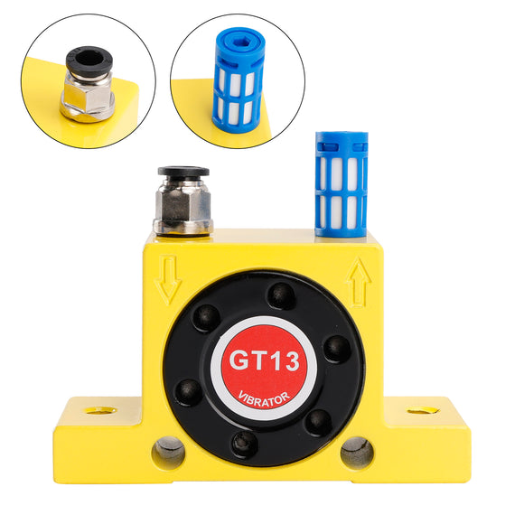 Pneumatic Turbine Vibrators GT13 1/4Inch Silent Golden Industrial Vibrator