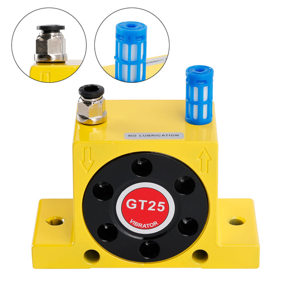 Pneumatic Turbine Vibrators GT25 1/4Inch Silent Golden Industrial Vibrator