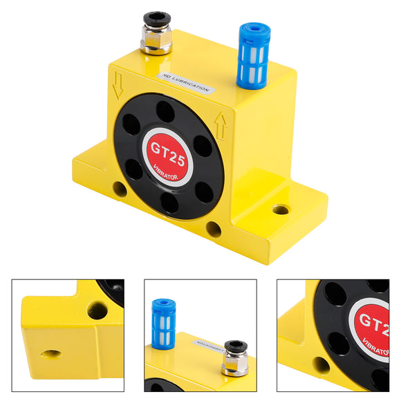 Pneumatic Turbine Vibrators GT25 1/4Inch Silent Golden Industrial Vibrator