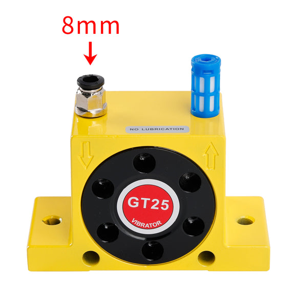 Pneumatic Turbine Vibrators GT25 1/4Inch Silent Golden Industrial Vibrator