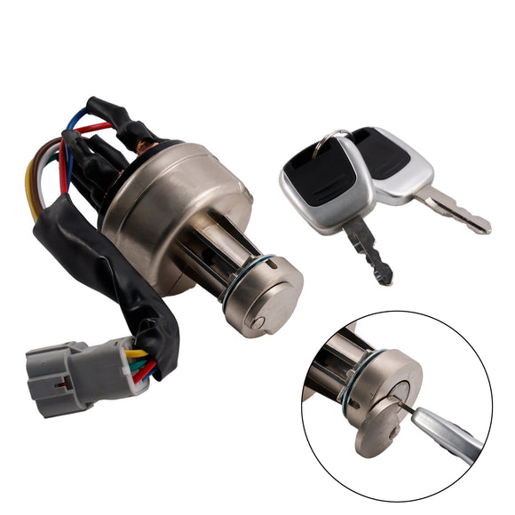 21Q4-00090 Ignition Starter Switch With 2 Keys For Hyundai Excavator R150 R220
