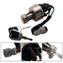 21Q4-00090 Ignition Starter Switch With 2 Keys For Hyundai Excavator R150 R220-6