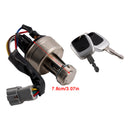 21Q4-00090 Ignition Starter Switch With 2 Keys For Hyundai Excavator R150 R220-7
