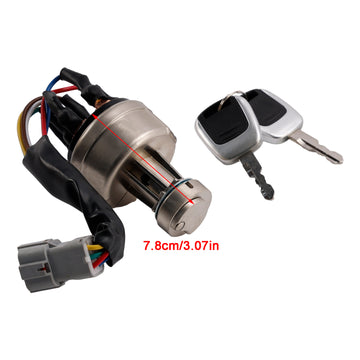 21Q4-00090 Ignition Starter Switch With 2 Keys For Hyundai Excavator R150 R220 - 0