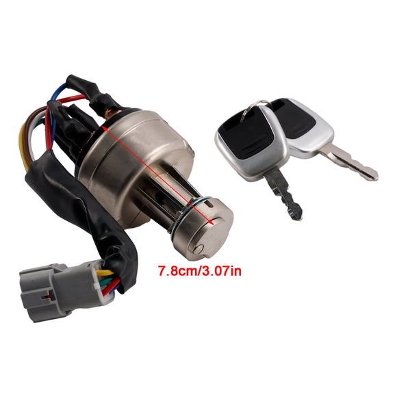 21Q4-00090 Ignition Starter Switch With 2 Keys For Hyundai Excavator R150 R220