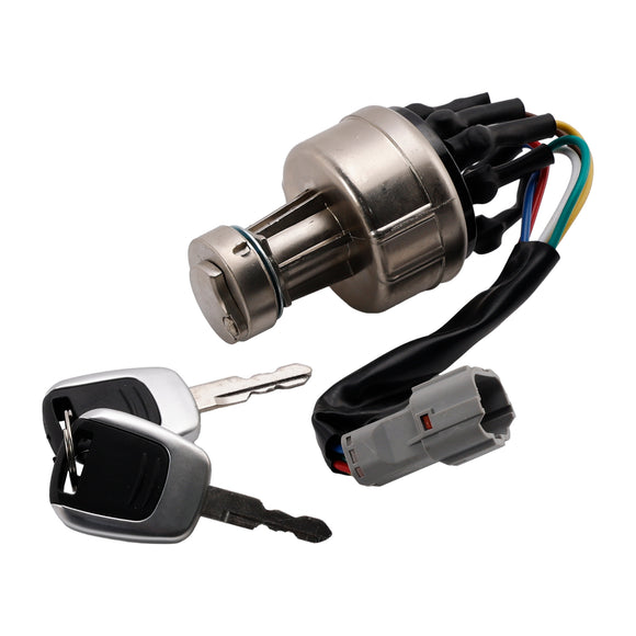21Q4-00090 Ignition Starter Switch With 2 Keys For Hyundai Excavator R150 R220