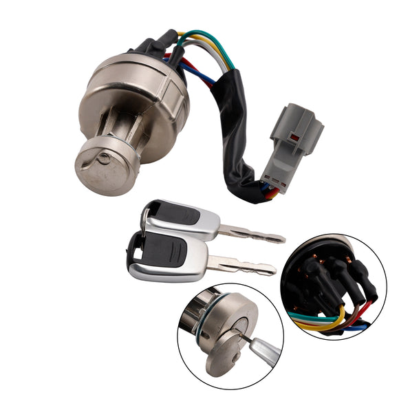 21Q4-00090 Ignition Starter Switch With 2 Keys For Hyundai Excavator R150 R220