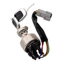 21Q4-00090 Ignition Starter Switch With 2 Keys For Hyundai Excavator R150 R220-9