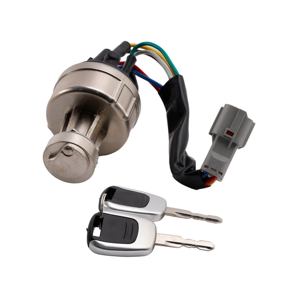 21Q4-00090 Ignition Starter Switch With 2 Keys For Hyundai Excavator R150 R220