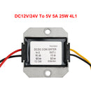 WaterProof 12V/24V to 5V 5A 25W Step Down DC/DC Power Converter Regulator-9