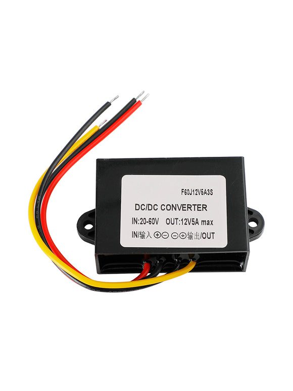 Waterproof Buck Step Down Converter DC20-60V to DC12V 5A Car Power Module