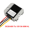 WaterProof 20-60V to 12V 5A 60W Step Down DC/DC Power Converter Regulator-10