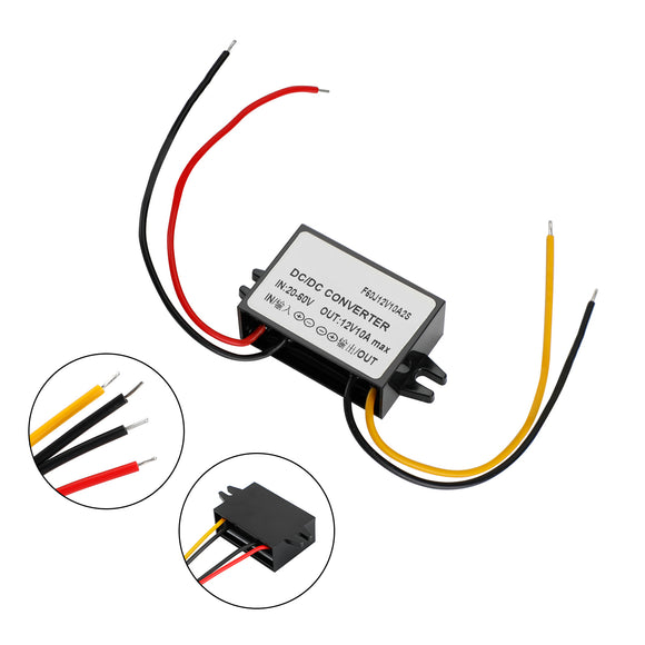 Step Down DC/DC Buck Converter 20-60V to 12V 10A Regulator Power Module