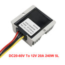 WaterProof 20-60V to 12V 20A 240W Step Down DC/DC Power Converter Regulator-11