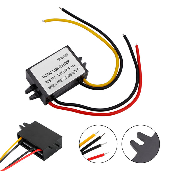 Waterproof DC-DC Boost Step-Up Converter 6V To 12V 1A Car Power Supply Module
