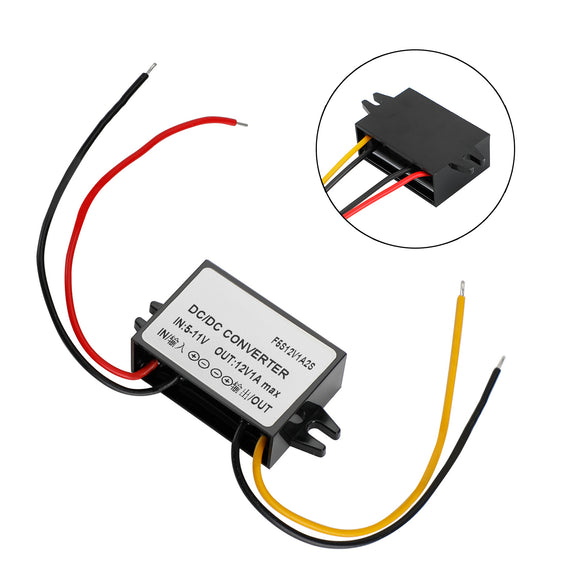 Waterproof DC-DC Boost Step-Up Converter 6V To 12V 1A Car Power Supply Module